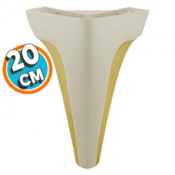 Mobilya Kanepe Çekyat Sehpa TV Ünitesi Baza Çekyat Koltuk Ayağı Krem Renk 20 cm Ayak ürün görseli