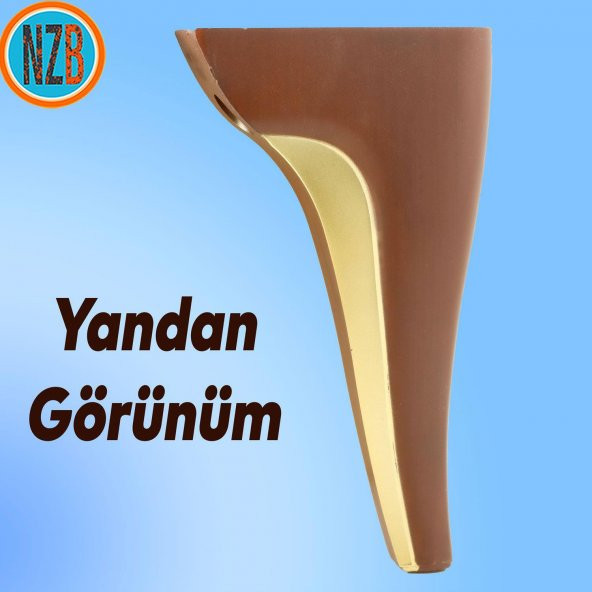 Mobilya Kanepe Çekyat Sehpa TV Ünitesi Baza Koltuk Ayağı Kahverengi Ceviz Renk 20 cm Ayak - Resim 5