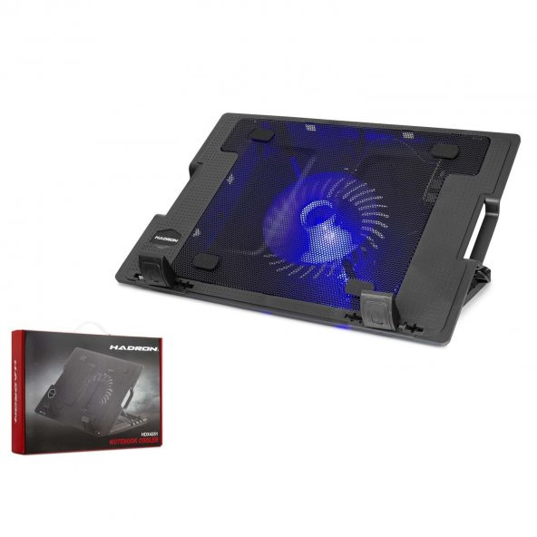 HADRON HDX4251 NOTEBOOK SOĞUTUCU LEDLİ 14CM 5 FARKLI YÜKSEKLİK AYARI SESSİZ FAN SOĞUTUCU