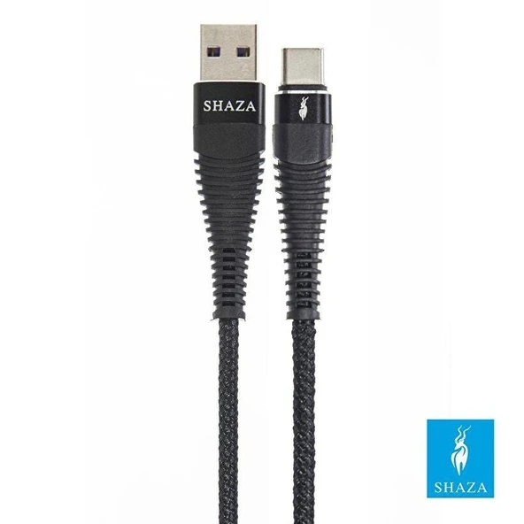 Shaza USB TYPE-C PD 5A 100 W Örgülü Hızlı Şarj ve Data Kablosu 1 Metre - Resim 3