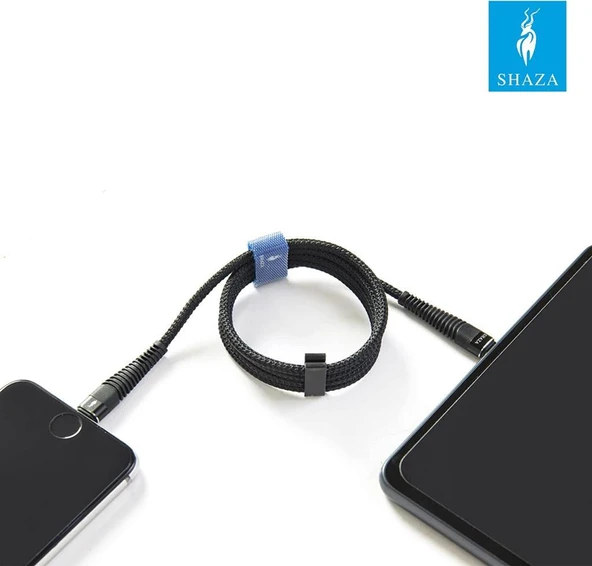 Shaza Apple iPhone Lightning 5A 100 W Örgülü Hızlı Şarj ve Data Kablosu 1 Metre - Resim 5