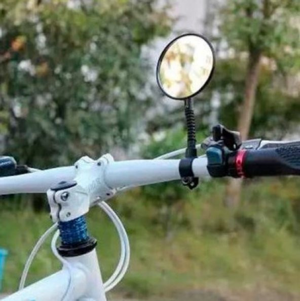 Bisiklet Aynası Scooter Aynası Bisiklet Scooter Dikiz Aynası Esnek Ayarlanabilir Bisiklet Aynası - 6