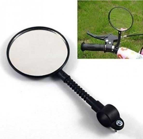 Bisiklet Aynası Scooter Aynası Bisiklet Scooter Dikiz Aynası Esnek Ayarlanabilir Bisiklet Aynası - 7