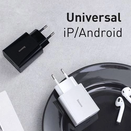 Baseus Akıllı Şarj 18W PD Type-C Hızlı Şarj Adaptörü, Apple Macbook Pro,Android ve İOS Uyumlu - 2