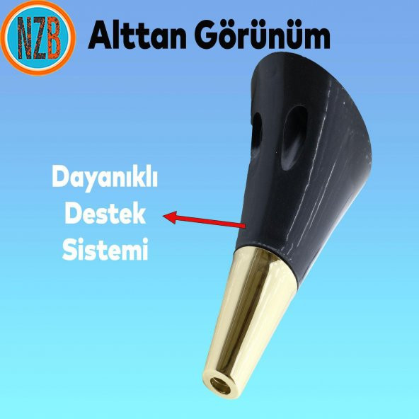 Mobilya Kanepe Çekyat Sehpa TV Ünitesi Baza Koltuk Ayağı Siyah Gold Renk 12 cm Ayak - 7