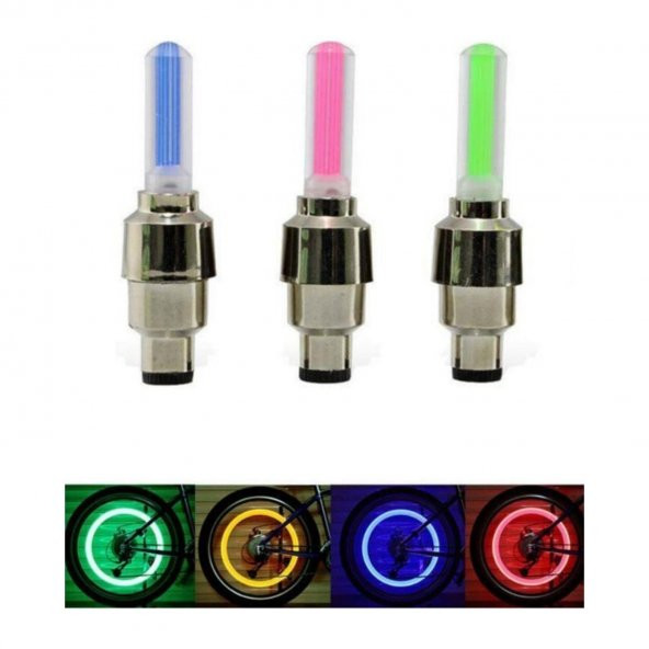 Yeşil Hareket Sensörlü Işıklı Sibop Kapağı Lambası Araba Bisiklet Jant Işığı Jant Lambası - 3