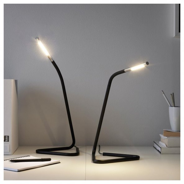 Led'li Çalışma-Masa Lambası MeridyenDukkan Siyah Renk Modern-İnce Tasarım - 4