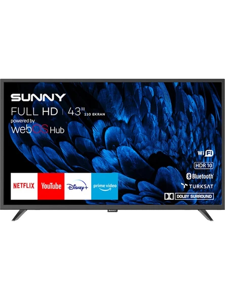 Sunny SN43DAL540 FULL HD 43" 109 Ekran Uydu Alıcılı webOS Smart LED TV