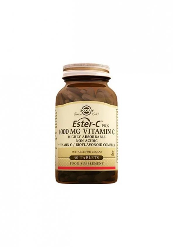 Solgar Ester-C Plus 1000 mg 30 Tablet 033984010505