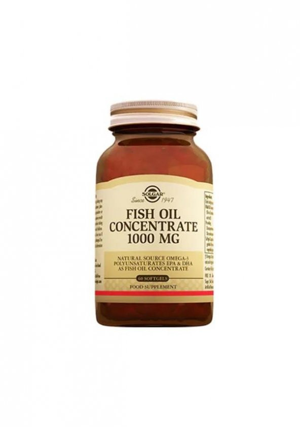 Solgar Fish Oil Concentrate 1000 Mg 60 Softgel 033984017603