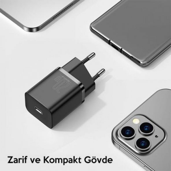 Baseus Super Şarj Akıllı Çip 20W Pd Type-C Şarj Başlığı İphone 11 12 13 14 Pro Max Şarj BaşlıK - 8