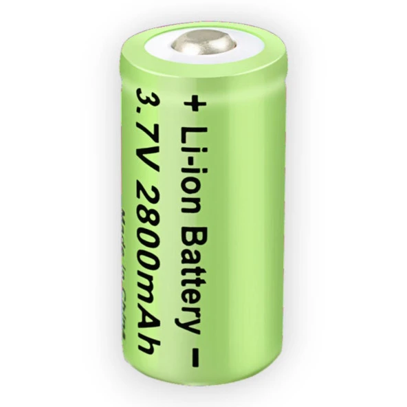 16340 CR123A 2800mAh 3.7V Li-ion Şarj Edilebilir Pil