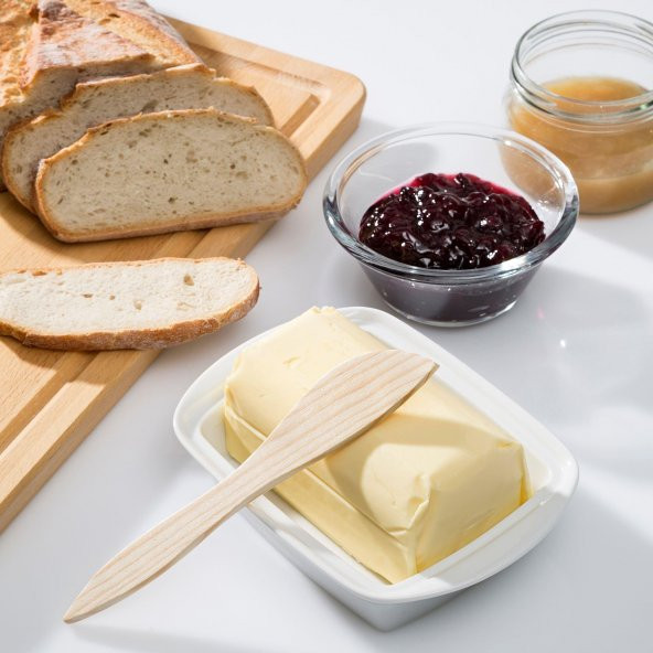 4 Adet Tereyağı Bıçağı, MeridyenDukkan Çam 24 cm 4 Lü - 2