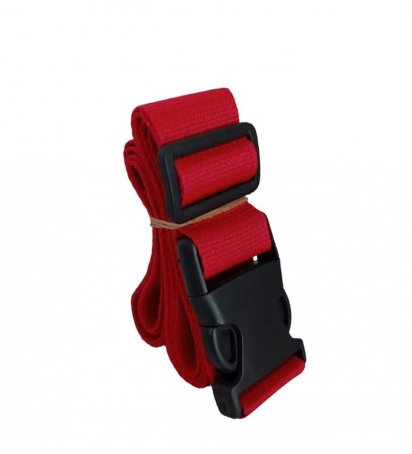 Balp Kırmızı Renk Valiz Bavul Emniyet Kemeri 1 Adet En 4cm