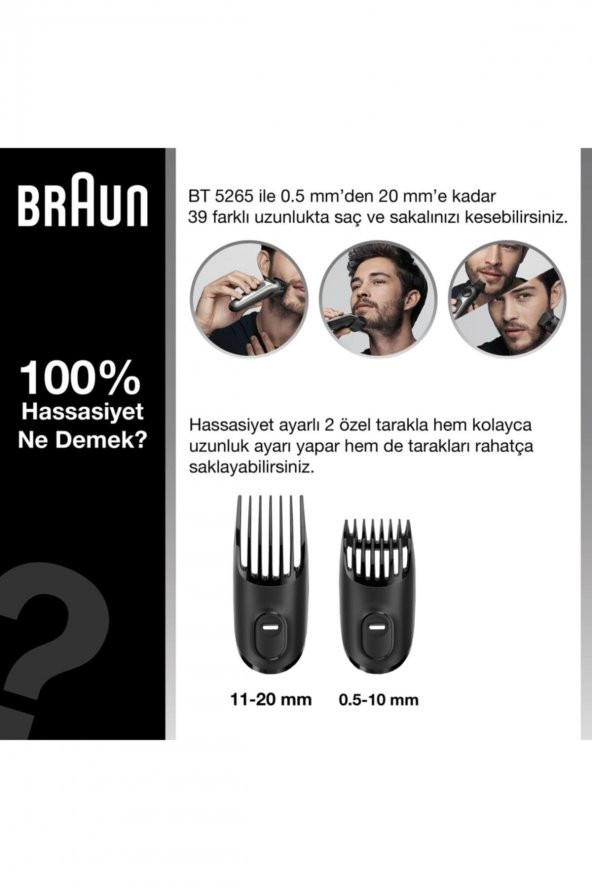 Braun Bt 5265 Saç&sakal Şekillendirici + Gillette Hediye - 2