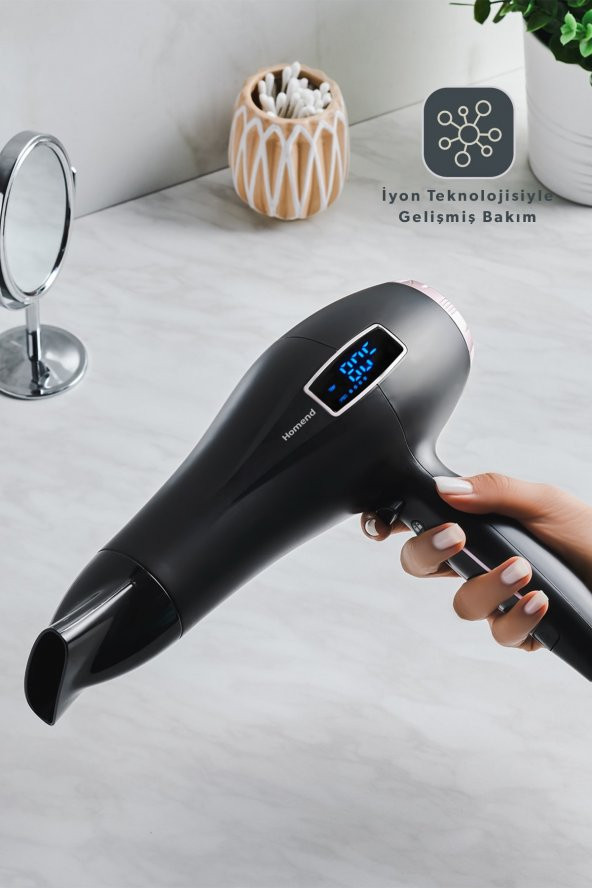 Homend Hairforce 4405H Dokunmatik Ekranlı İyonik Saç Kurutma Makinesi