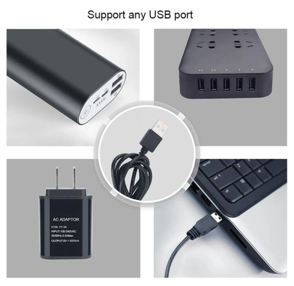 Tam Spektrum LED Işık Bitki Büyütme 5V USB 40W Zaman ve Renk Ayarı - 8