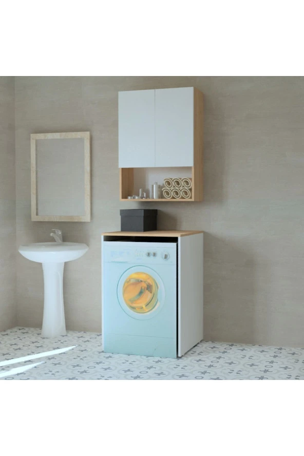 Mobilique Çamaşır Makinesi Dolabı - 2