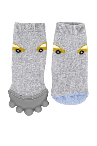 Diş Kaşıyıcılı Havlu Bebek Çorap 652 - 5