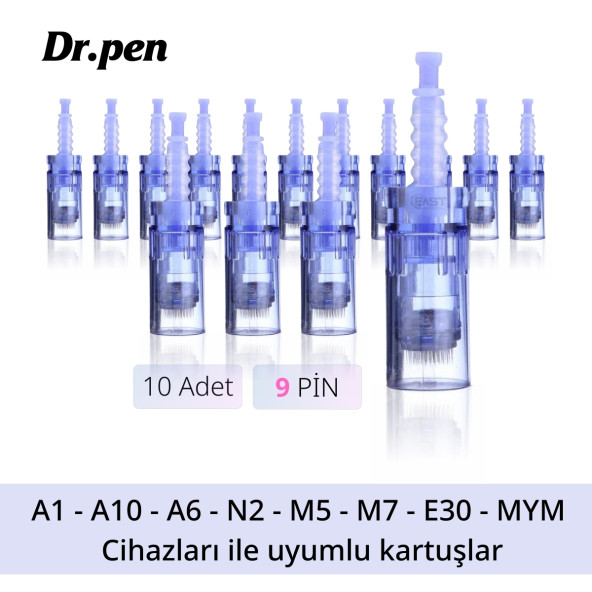 Dermapen iğnesi - Mavi (9 iğneli - 10 adet)