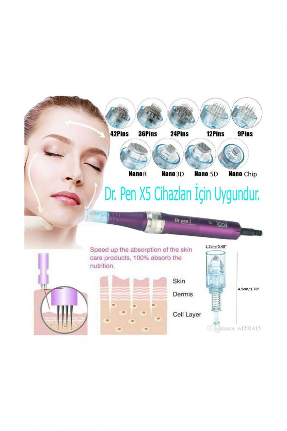 Dr. Pen X5 Uyumlu 3D Nano Pin 10 Adet - 2