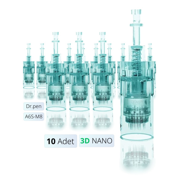 Dr.pen A6s Ve M8 Kare Nano Dermapen Iğnesi 10 Adet