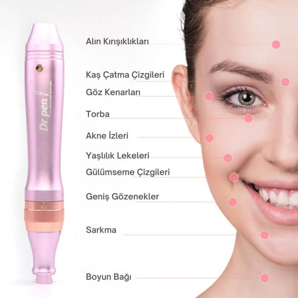 Dr pen M7-W Kablolusuz Şarjlı Dermapen Cihazı Ve Kalıcı Makyaj Cihazı - 3