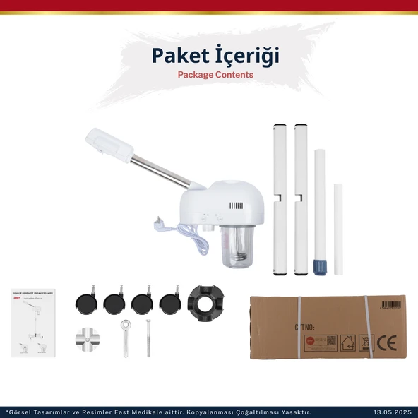 AYAKLI VE OZONLU YÜZ BUHAR MAKİNESİ HOT VAPOUR İTHAL - 4