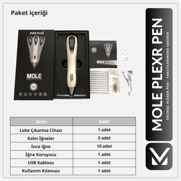 Plazma  Pen Çil-Ben-siğil Ve Leke Çıkartma Cihazı.Gold Plazma Pen 9Level Çalışma Ayarı Bulunmaktadır - 7