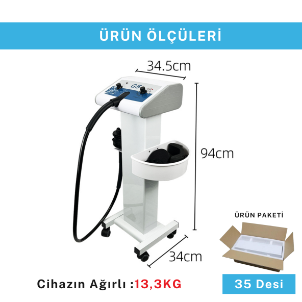 G5 Vibro Masaj Selülit  Sıkılaşma Aleti 5 Başlık 1950 Devir 100 Watt - 5