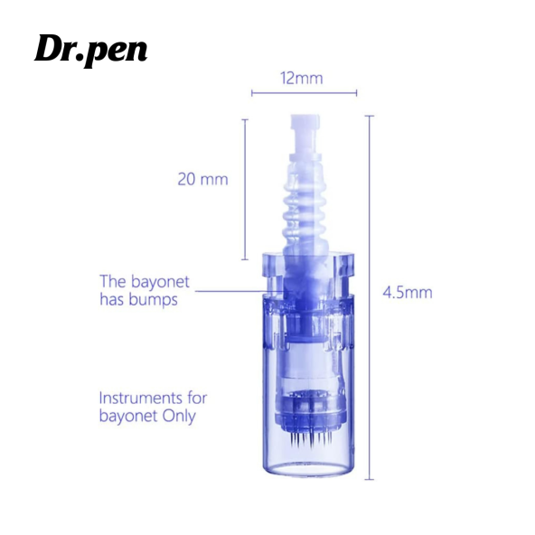 Dr pen Dermapen Iğnesi (10 Adet - 12 Iğneli) A6, A1 ve Klipsli Cihazlara Uygun - 3