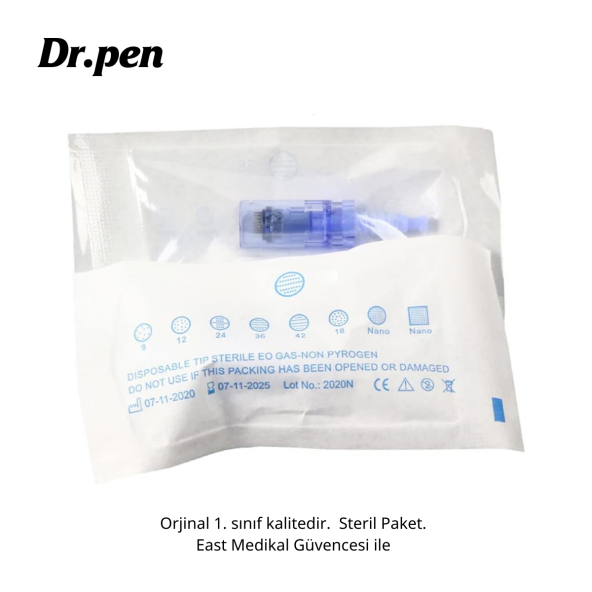 Dr pen Dermapen Iğnesi (10 Adet - 12 Iğneli) A6, A1 ve Klipsli Cihazlara Uygun - 4