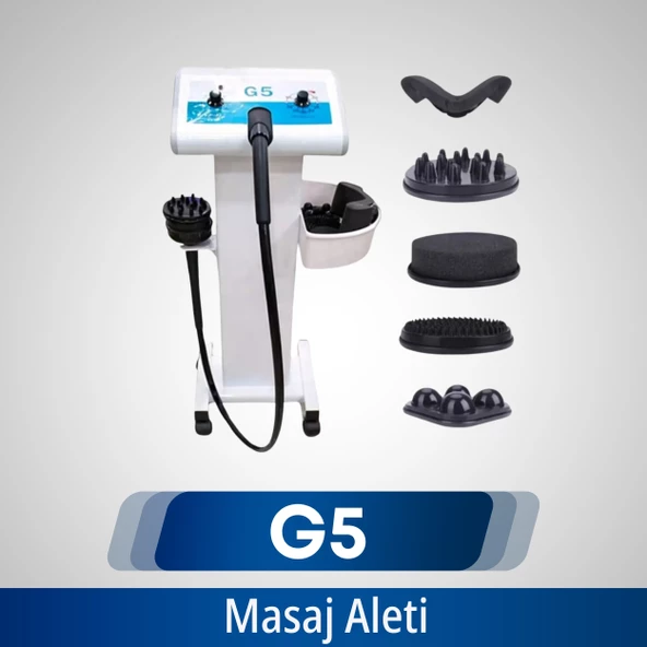 G5 Masaj Cihazı Vibrasyonlu Profesyonel 5 Başlıklı