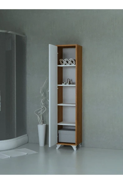 Mobilique Çok Amaçlı Ahşap Banyo Dolabı - 2