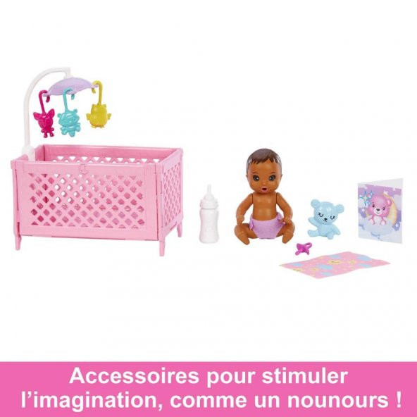 Barbie Bebek Bakıcısı Bebeği ve Aksesuarları Oyun Seti Seri: FHY97 - 2