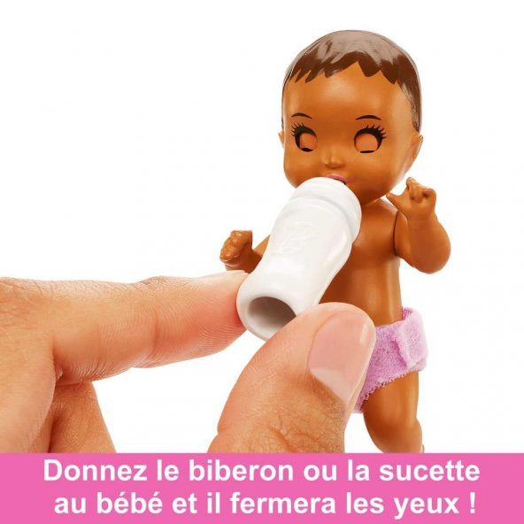 Barbie Bebek Bakıcısı Bebeği ve Aksesuarları Oyun Seti Seri: FHY97 - 5