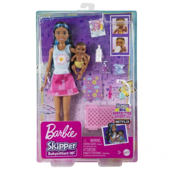 Barbie Bebek Bakıcısı Bebeği ve Aksesuarları Oyun Seti Seri: FHY97 - 6