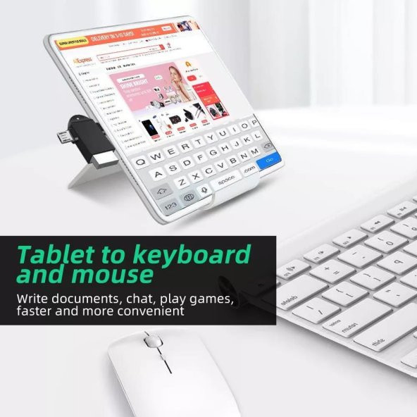 Micro Usb Type-c 3 In 1 Dönüştürücü Çevirici Adaptör Otg - 7