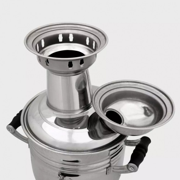 Sözenler Ks12 (4 Lt) Krom Sabit Odunlu Semaver - 2