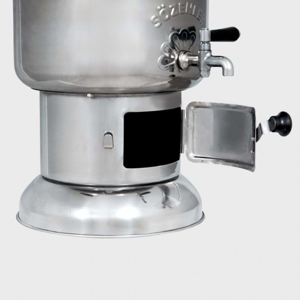 Sözenler Ks10 (2,5 Lt) Krom Kömürlü Semaver - 3