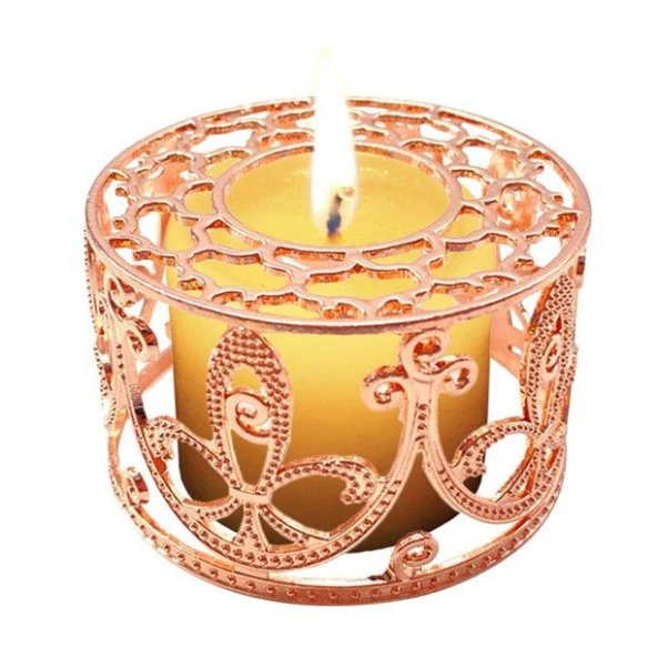 Mühür Mumu Retro Eritme  Fırını İçi Boş Gül Altın Çiçekli Dantel