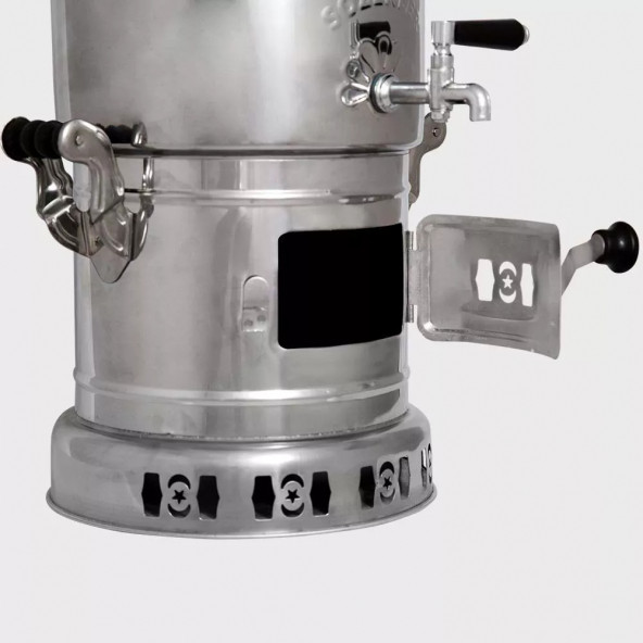 Sözenler Ks13 (4 Lt) Krom Ayrılabilir Odunlu Semaver - 3