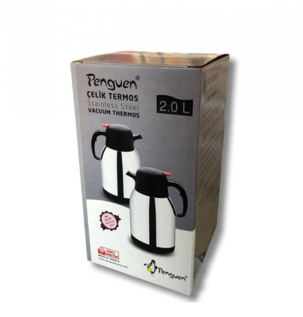 Penguen 2 LT Çift Katlı Çelik Termos 1200A YENİ MODEL - 2
