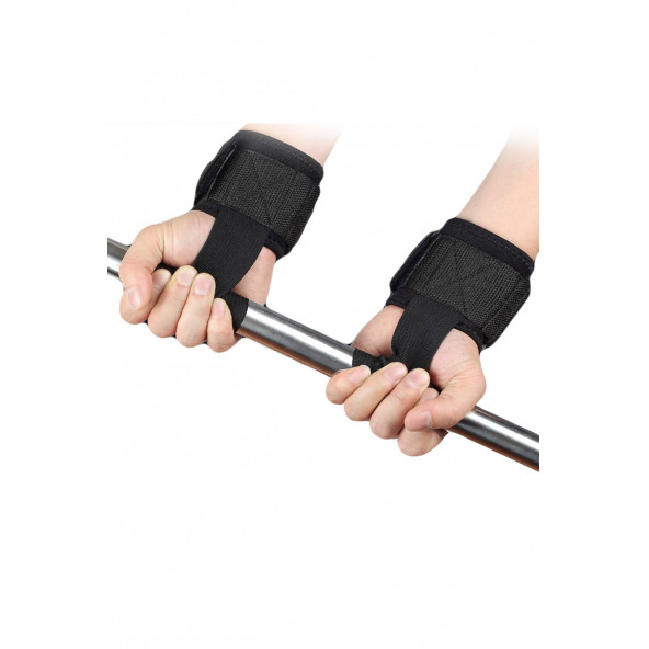 Spor Byfit Grip Pro Lifting Straps Bileklik Destekli Ağırlık Kaldırma Kayışı - 4