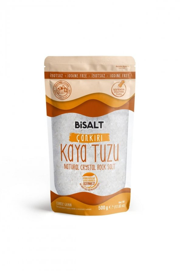 Bisalt Çankırı Kaya Tuzu Sofrada Öğütme 500 G