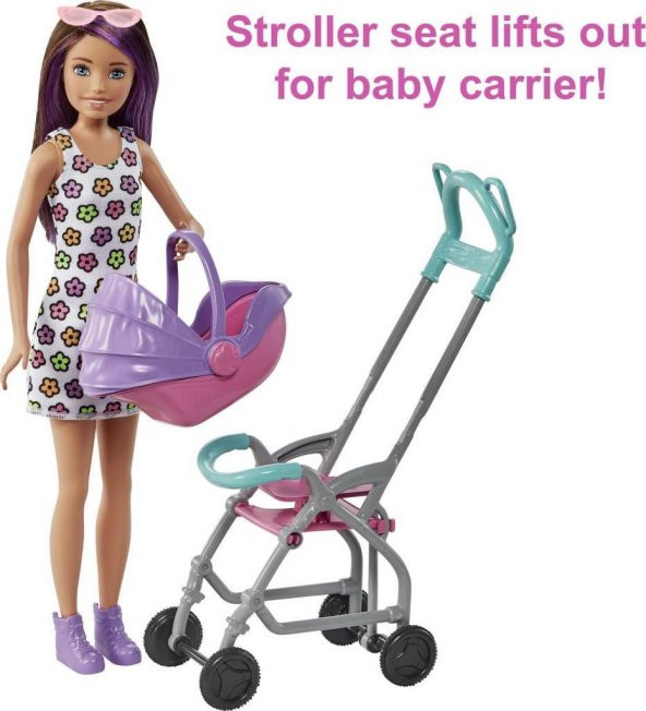 Barbie Bebek Bakıcısı Bebeği ve Aksesuarları Oyun Seti Seri: FHY97 Item : GXT34 - 3