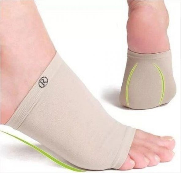Kumaş Ayak Ark Destek Çorabı Ark Desteği Içe Basma Düz Tabanlık Önleyici Medikal Ortopedik Tabanlık