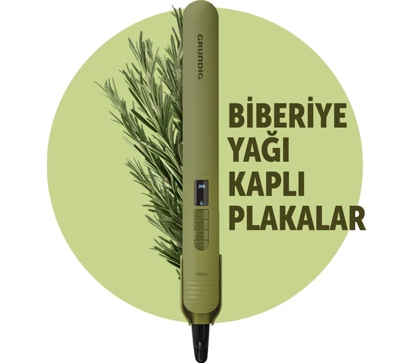Grundig HS 7031 Botanika Biberiye Yağ Terapisi Saç Düzleştirici