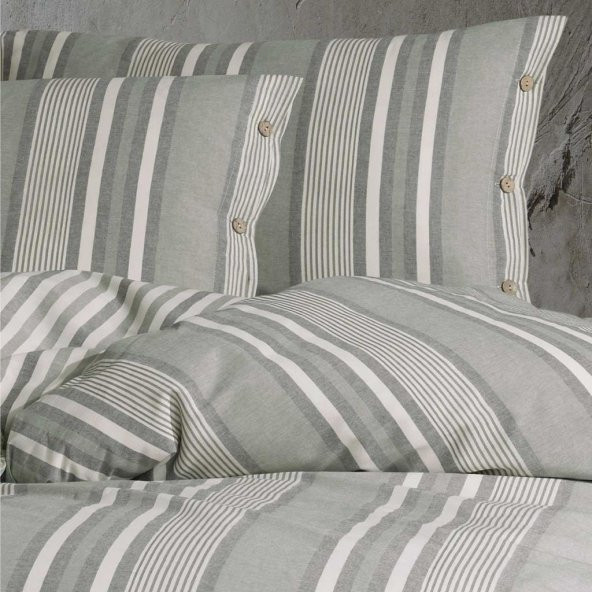 Clasy Butik Native Serisi Çift Kişilik Nevresim Takımı Dokya v1 Yeşil - 3