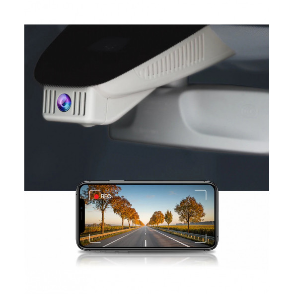 FitCamX - Mercedes C / E / GLC / L Kasa Modele Özel 4K Araç Kamerası (FT-J6251)